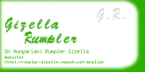 gizella rumpler business card